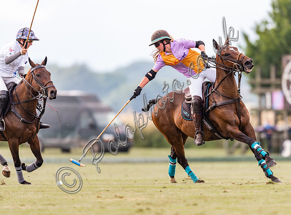 Polo action, Ladies 18 Goal Tournament,  Cirencester Park