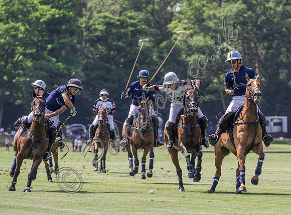 Polo action, 2025 Gold Cup quarter finals, Cowdray Park Polo Club
