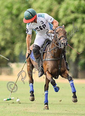 Polo action, Wichenford Bowl 2025 semi-final match, Beaufort Polo Club