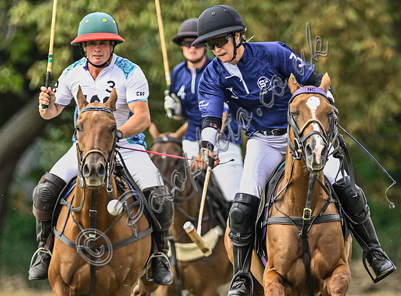 Polo action, Wichenford Bowl 2025 semi-final match, Beaufort Polo Club