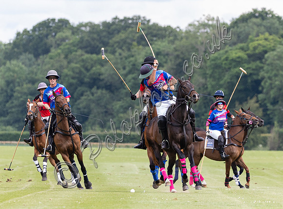 Polo action, June 12 Goal, Cirencester Park