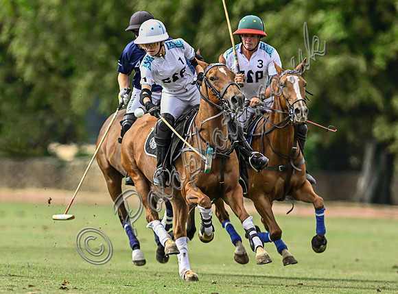 Polo action, Wichenford Bowl 2025 semi-final match, Beaufort Polo Club