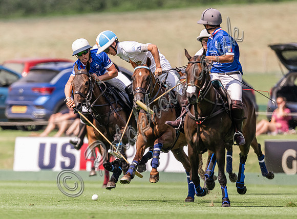 Polo action, 2024 Gold Cup, Cowdray Park Polo Club