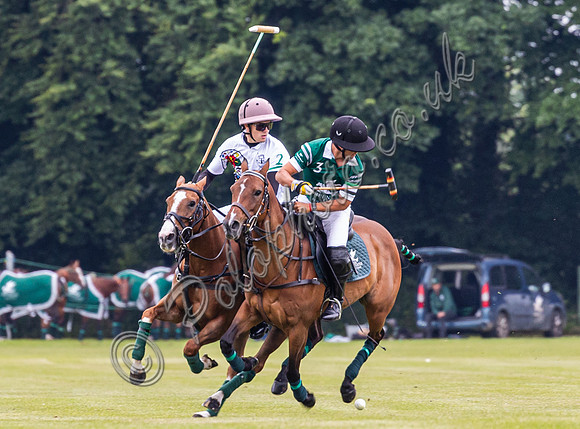 Polo action, Warwickshire Cup 2024 at Cirencester Park