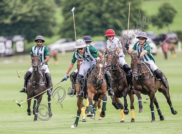 Polo action, 2024 Gold Cup, Cowdray Park Polo Club