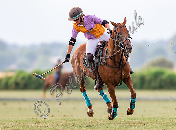 Polo action, Ladies 18 Goal Tournament,  Cirencester Park