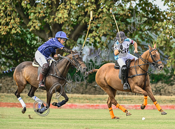 Polo action, Wichenford Bowl 2025 semi-final match, Beaufort Polo Club