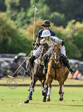 Polo action, Wichenford Bowl 2025 semi-final match, Beaufort Polo Club