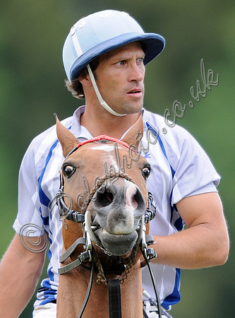 portrait of Tomas Iriarte on horseback