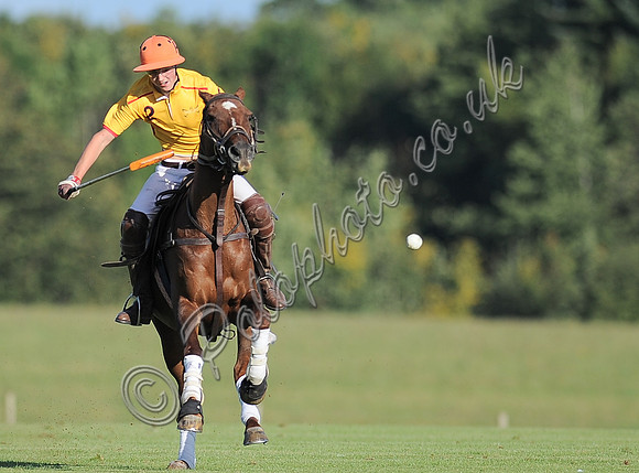 polo action shot of Monte Grainger