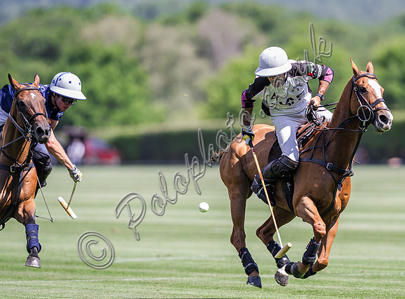 Polo action, 2025 Gold Cup quarter finals, Cowdray Park Polo Club