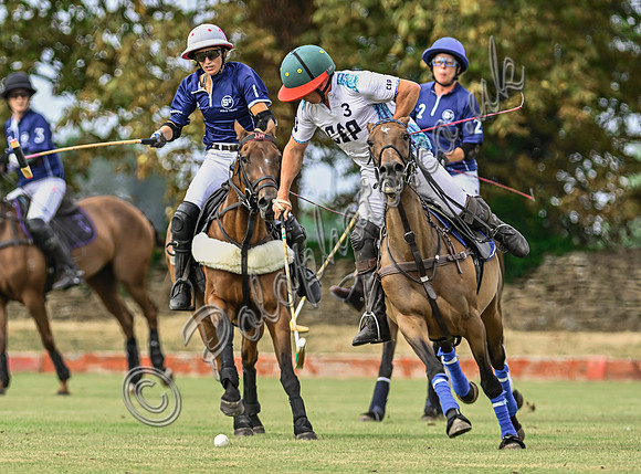 Polo action, Wichenford Bowl 2025 semi-final match, Beaufort Polo Club