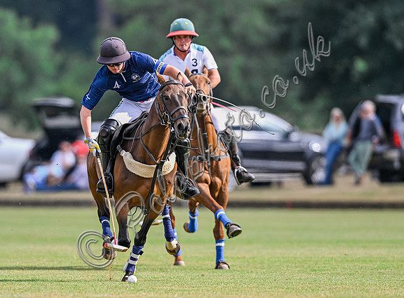 Polo action, Wichenford Bowl 2025 semi-final match, Beaufort Polo Club