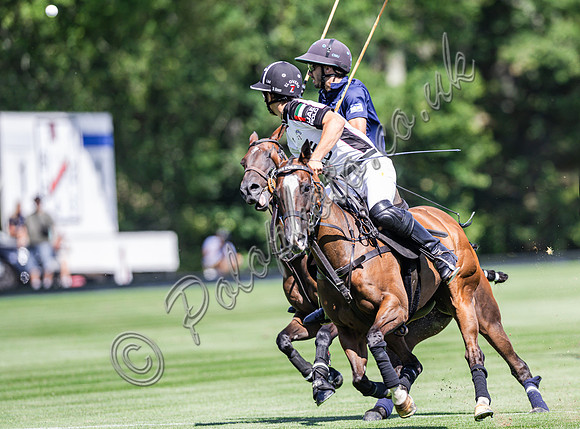 Polo action, 2025 Gold Cup quarter finals, Cowdray Park Polo Club