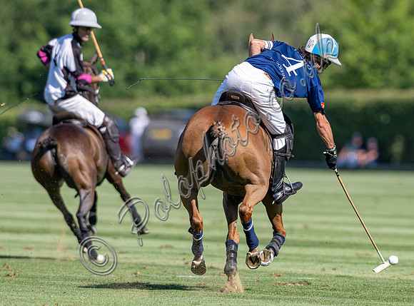 Polo action, 2025 Gold Cup quarter finals, Cowdray Park Polo Club
