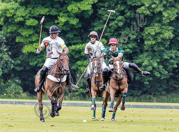 Polo action, Warwickshire Cup 2024 at Cirencester Park