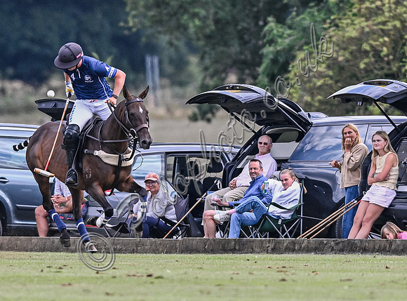 Polo action, Wichenford Bowl 2025 semi-final match, Beaufort Polo Club