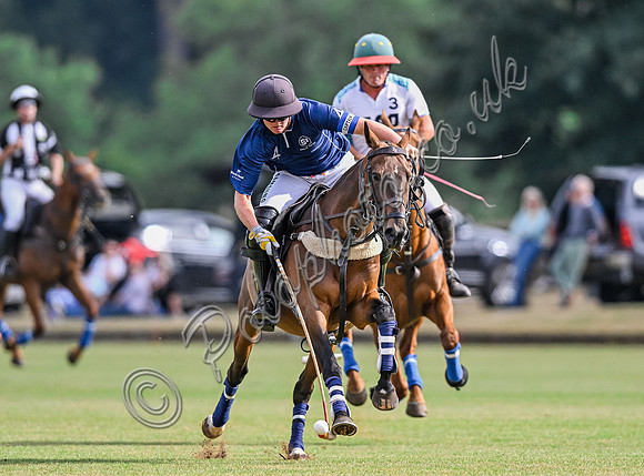 Polo action, Wichenford Bowl 2025 semi-final match, Beaufort Polo Club