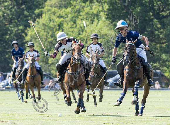 Polo action, 2025 Gold Cup quarter finals, Cowdray Park Polo Club