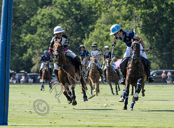 Polo action, 2025 Gold Cup quarter finals, Cowdray Park Polo Club