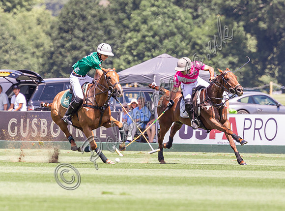 Polo action, 2024 Gold Cup, Cowdray Park Polo Club