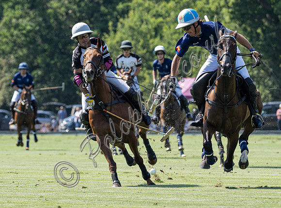 Polo action, 2025 Gold Cup quarter finals, Cowdray Park Polo Club