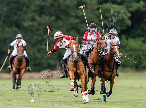Polo action, VL Ladies 18 Goal, Cirencester Park