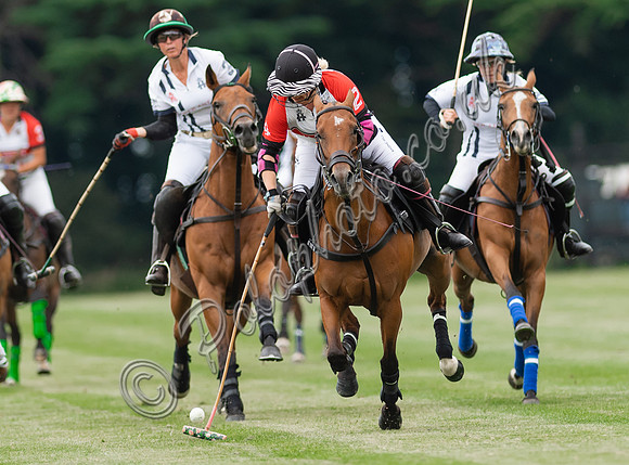 Polo action, VL Ladies 18 Goal, Cirencester Park