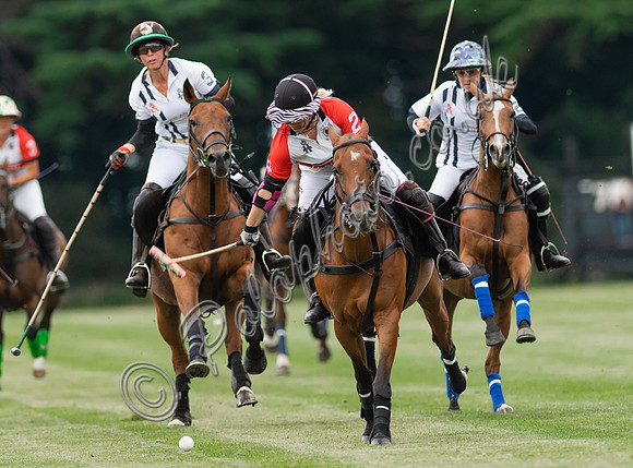 Polo action, VL Ladies 18 Goal, Cirencester Park
