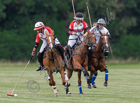 Polo action, VL Ladies 18 Goal, Cirencester Park