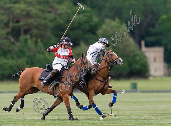 Polo action, VL Ladies 18 Goal, Cirencester Park