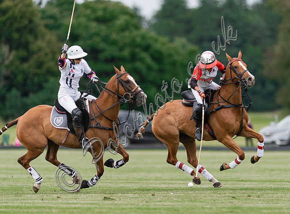Polo action, VL Ladies 18 Goal, Cirencester Park