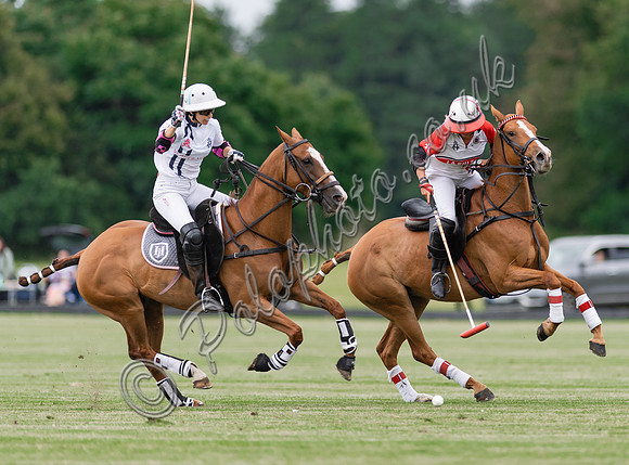 Polo action, VL Ladies 18 Goal, Cirencester Park