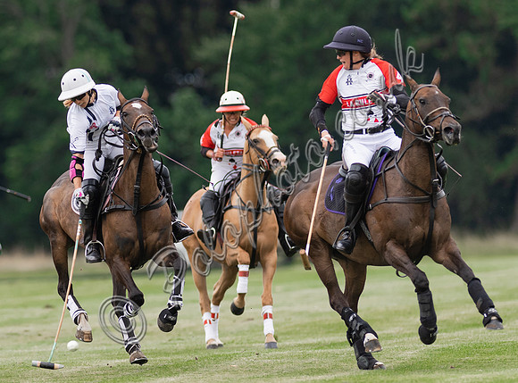 Polo action, VL Ladies 18 Goal, Cirencester Park