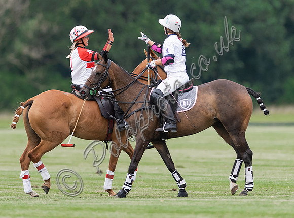 Polo action, VL Ladies 18 Goal, Cirencester Park