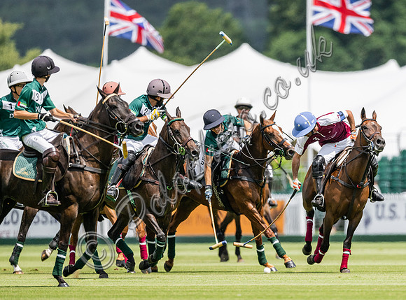 Polo action, 2023 Gold Cup, Cowdray Park Polo Club