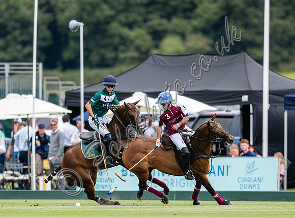 Polo action, 2023 Gold Cup, Cowdray Park Polo Club