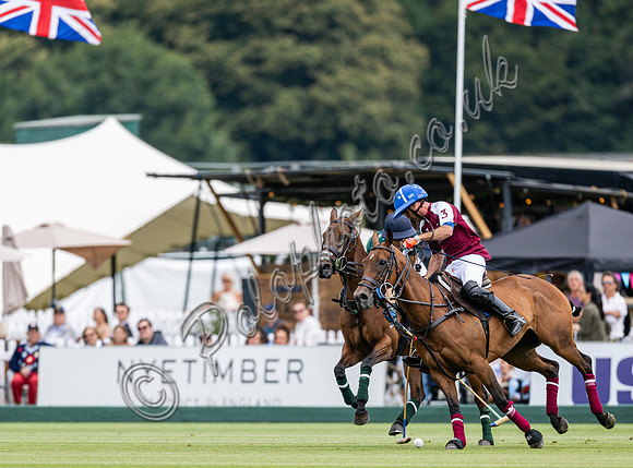 Polo action, 2023 Gold Cup, Cowdray Park Polo Club
