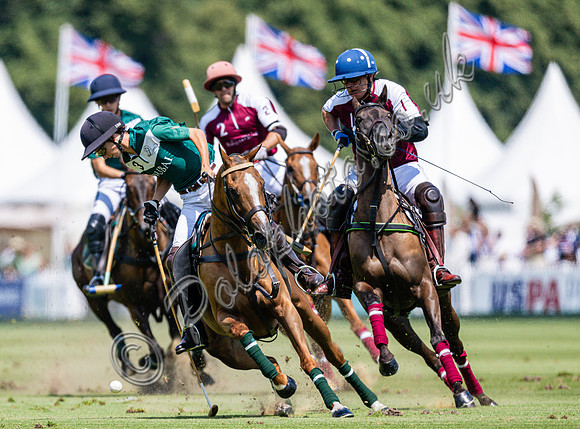 Polo action, 2023 Gold Cup, Cowdray Park Polo Club