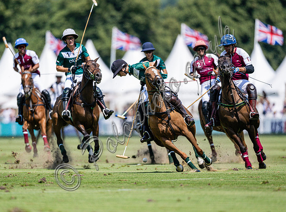 Polo action, 2023 Gold Cup, Cowdray Park Polo Club