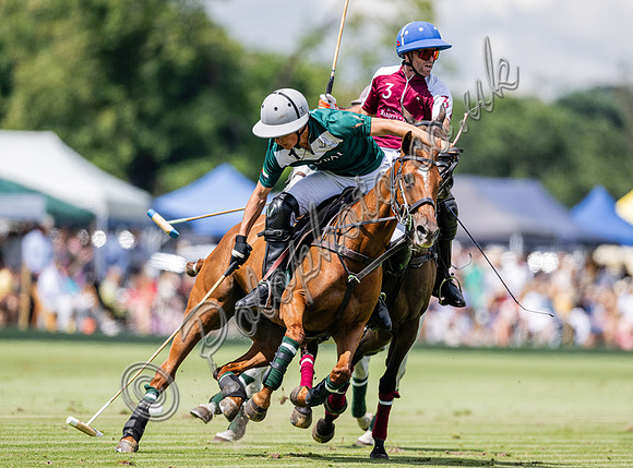 Polo action, 2023 Gold Cup, Cowdray Park Polo Club