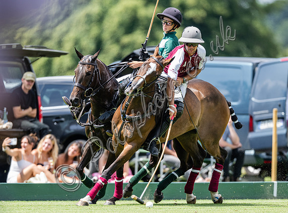 Polo action, 2023 Gold Cup, Cowdray Park Polo Club
