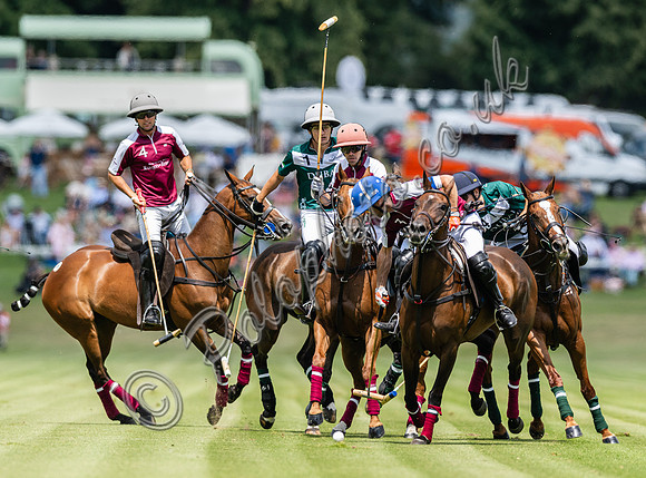 Polo action, 2023 Gold Cup, Cowdray Park Polo Club