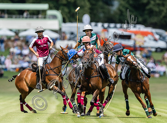Polo action, 2023 Gold Cup, Cowdray Park Polo Club