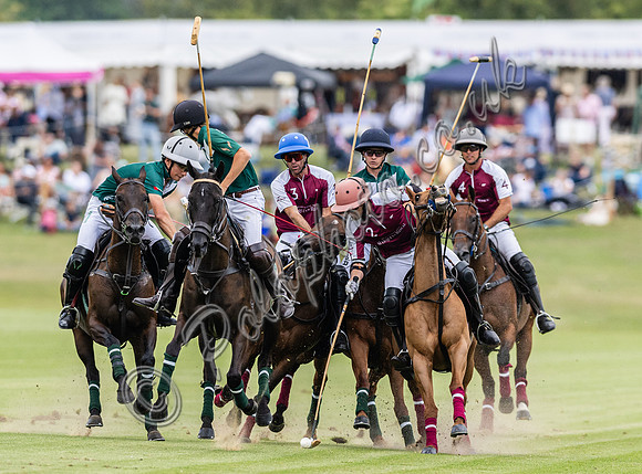 Polo action, 2023 Gold Cup, Cowdray Park Polo Club