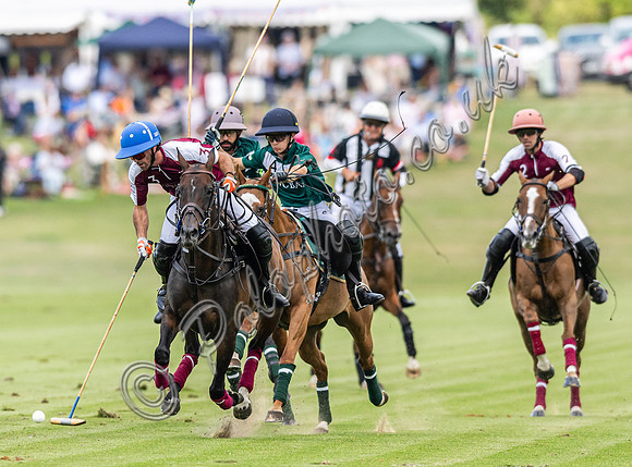 Polo action, 2023 Gold Cup, Cowdray Park Polo Club