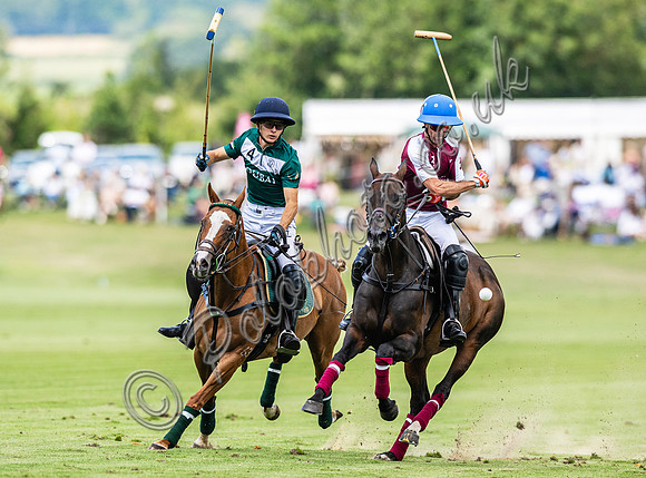 Polo action, 2023 Gold Cup, Cowdray Park Polo Club