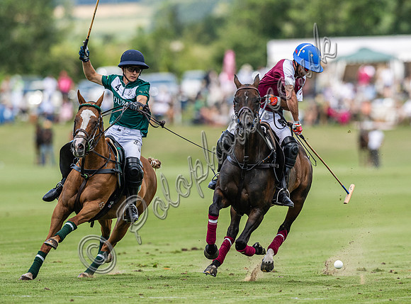 Polo action, 2023 Gold Cup, Cowdray Park Polo Club