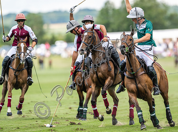 Polo action, 2023 Gold Cup, Cowdray Park Polo Club