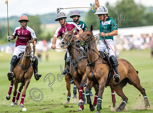 Polo action, 2023 Gold Cup, Cowdray Park Polo Club